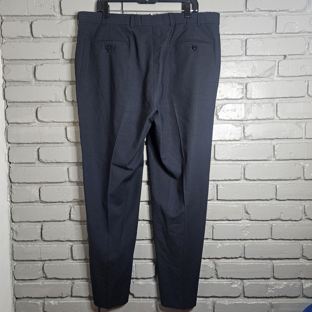 Brooks Brothers Dress Pants Men Fitzgerald BrooksCool Pinstripe Wool Blend 39x29 - Picture 4 of 9